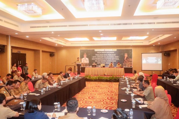 Tindaklanjuti Perpres  dan Perwali Tentang Satu Data, BPS Kendari Gelar FGD