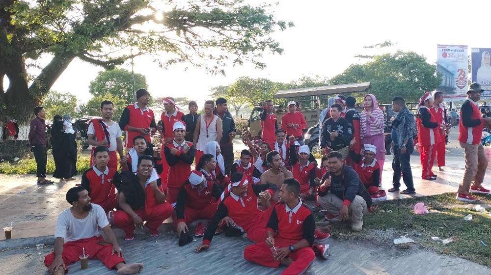 Satpol PP Muna Raih Juara Pertama di Ajang Tri Lomba Juang 45 KM Kategori Umum