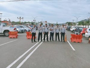 Personel PPPK Dinas Perhubungan Jaga Kelancaran Apel Gabungan di Konawe 