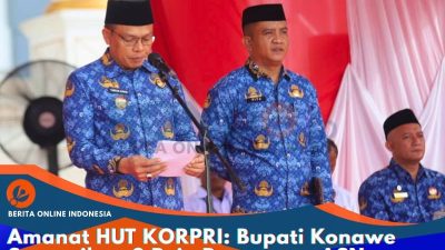 Amanat HUT KORPRI: Bupati Konawe Sampaikan 8 Poin Penguatan ASN